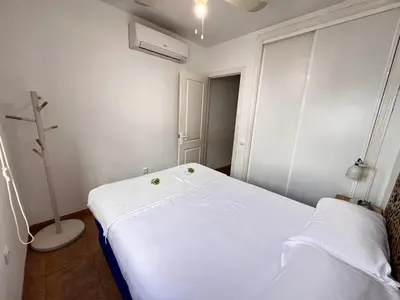 Cama o camas de una habitación en PUSHE Duplex San Jose Beach & Nature