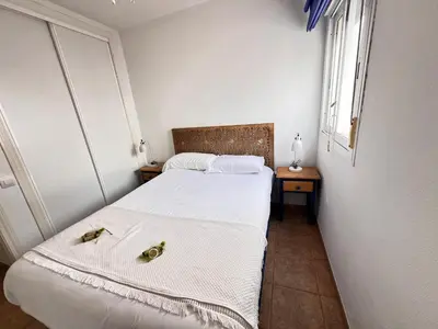 Cama o camas de una habitación en PUSHE Duplex San Jose Beach & Nature