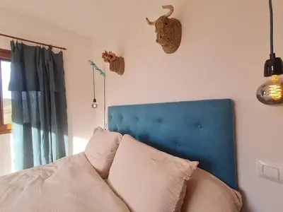 Cama o camas de una habitación en Villa Dos Dedos
