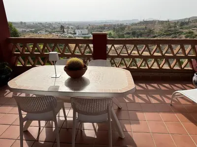 Un balcón o terraza de Apartamento Lujo Taray Golf Resort, Valle del Este