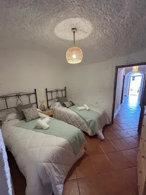 Cama o camas de una habitación en Bike Cueva - Badlands