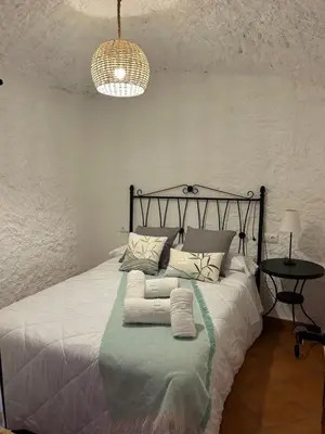 Cama o camas de una habitación en Bike Cueva - Badlands