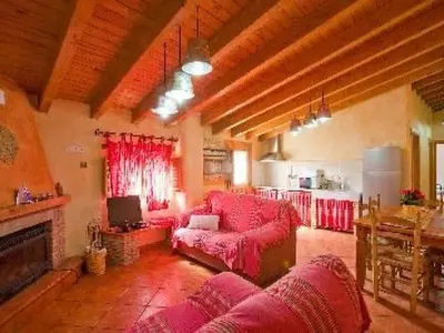 Zona de estar de Holiday Home Ländliches Haus El Tenguerengue by Interhome