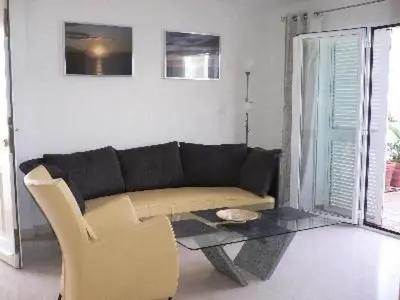 Zona de estar de Apartment Fantastisches Penthouseapartment by Interhome
