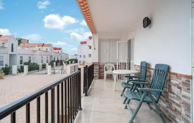 Un balcón o terraza de Apartamento junto al Mar con Terraza - Terreros