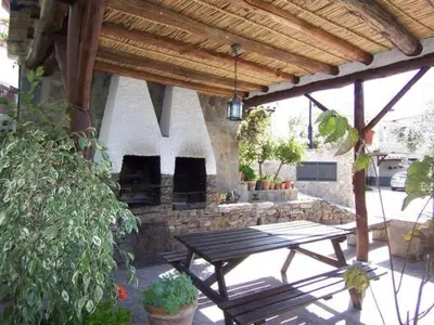 Jardín al aire libre en Holiday Home Ländliches Haus mit Jacuzzi by Interhome