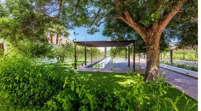 Jardín al aire libre en Cortijo Rural Doña Adela