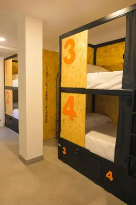 Cama o camas de una habitación en Hostel Nixar