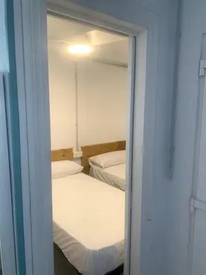 Cama o camas de una habitación en Apartamento en Zona de Playa
