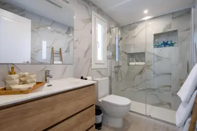 Un baño de Apartamento isabel golf center