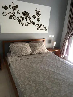 Cama o camas de una habitación en Apartamento Paraiso Vera Playa, Aticode 2 dormitorios con piscina privada en solárium y barbacoa, WIFI - Penthouse with private pool terrace, sea view