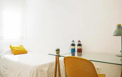Cama o camas de una habitación en Lovely Apartment In Almeria With Wifi
