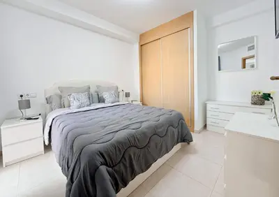 Cama o camas de una habitación en Playa Laguna