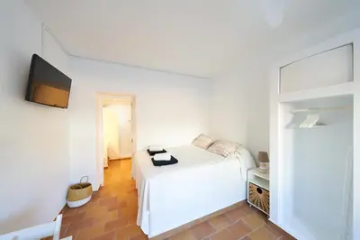 Cama o camas de una habitación en apartamentos Mondo y Lirondo San Jose cabo de Gata