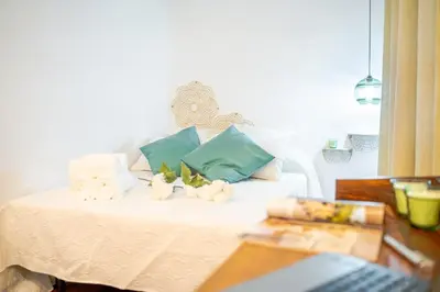 Cama o camas de una habitación en Expoholidays- Rueda Lopez con PARKING GRATIS 4B