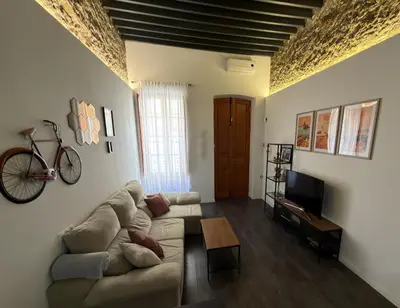 Una televisión o centro de entretenimiento en LOFT La Palma