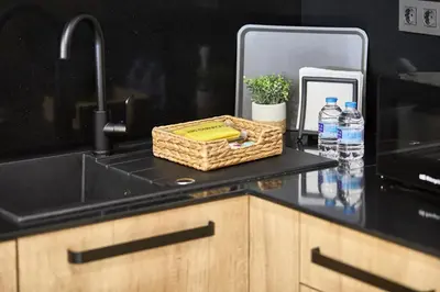 Una cocina o zona de cocina en Apartamentos Paseo Maritimo by Expoholidays 5 y 9