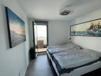 Cama o camas de una habitación en Penthouse Mojacar beach newly build