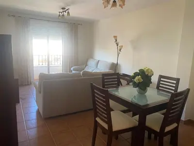 Zona de estar de Exclusive Sea-View Apartment in Carboneras