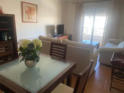 Zona de estar de Exclusive Sea-View Apartment in Carboneras