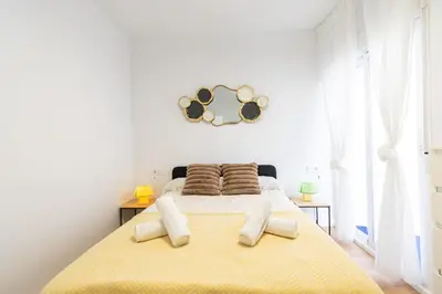 Cama o camas de una habitación en Remanso de Paz - Patio Privado , Reformado - By Aloha Palma