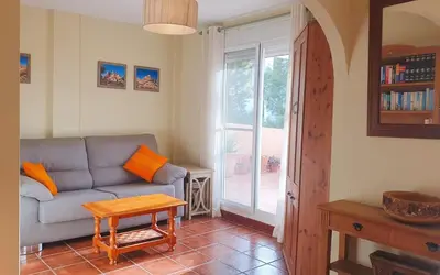 Zona de estar de Naturist friendly Apartment Vera Playa