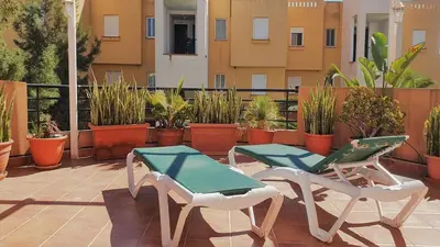 Un balcón o terraza de Naturist friendly Apartment Vera Playa