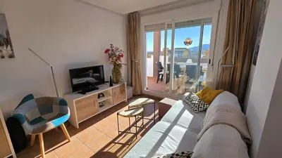 Una televisión o centro de entretenimiento en Casa Antonio