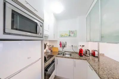 Una cocina o zona de cocina en Tres Pinos 11-12