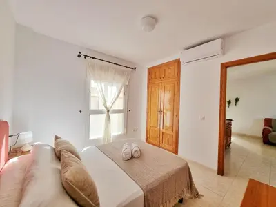 Cama o camas de una habitación en SOL, PLAYA y MAR IV Cabo de Gata Almería