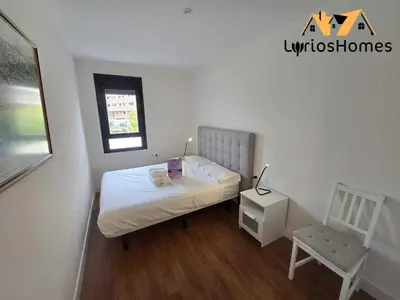 Cama o camas de una habitación en El Toyo - Maravilloso Apartamento Deluxe