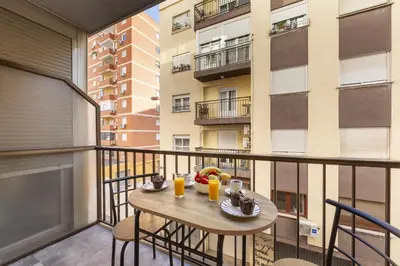 Un balcón o terraza de AlmeriaSuite El Zapillo Beach
