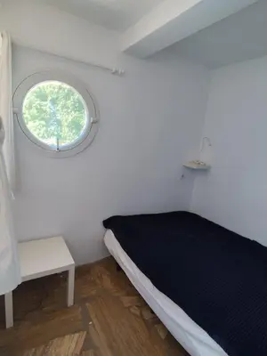 Cama o camas de una habitación en Villa Piscis