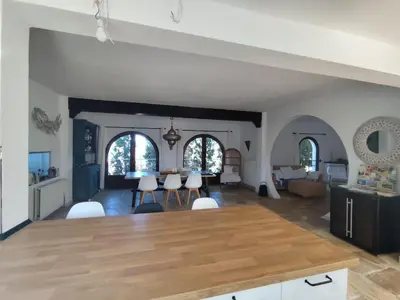 Una cocina o zona de cocina en Villa Piscis