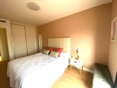 Cama o camas de una habitación en Apartamento Terraza del Mar R&R