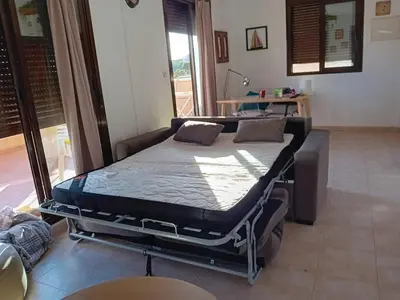 Cama o camas de una habitación en El balcón de Águilas