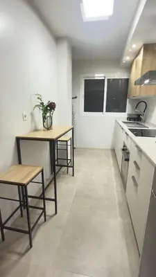 Una cocina o zona de cocina en Puerta del Mar 2