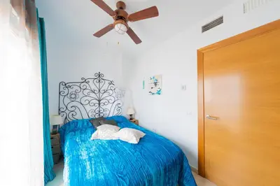 Cama o camas de una habitación en Villa Las Puertas