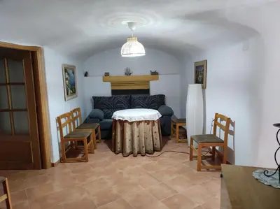 Zona de estar de El refugio de Águeda