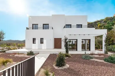 Plano de Macenas Resort Villa near Mojacar Beach - Private Pool & Sea Views