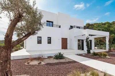 Plano de Macenas Resort Villa near Mojacar Beach - Private Pool & Sea Views