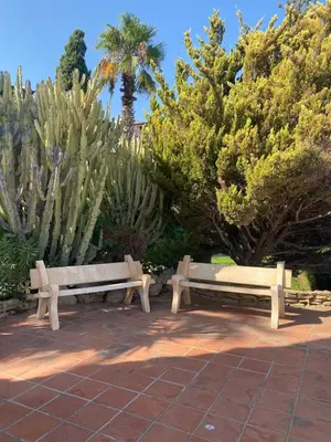 Jardín al aire libre en Albamar nº1 Seafront