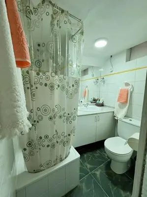 Un baño de Casa cueva vistas al mar