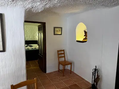 Cama o camas de una habitación en Cuevas La Veranda Orce