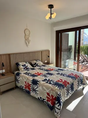 Cama o camas de una habitación en Bahia Lucia