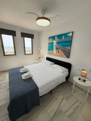 Cama o camas de una habitación en Albaida Penthouse
