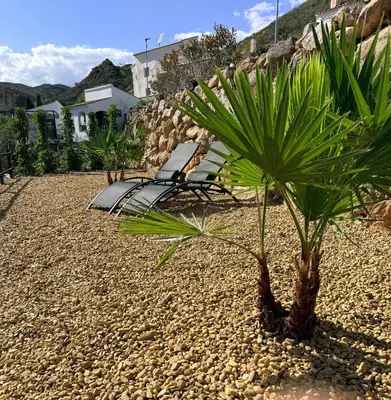 Jardín al aire libre en Cortijo de las Piedras