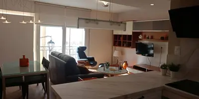 Una televisión o centro de entretenimiento en Vivienda en el centro de Alhama de Almería