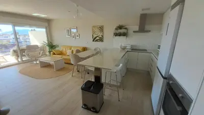 Una cocina o zona de cocina en Magna Brisa - Piso Vera Playa