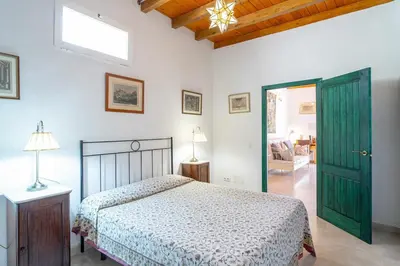 Cama o camas de una habitación en Olivo, Finca del Alamo